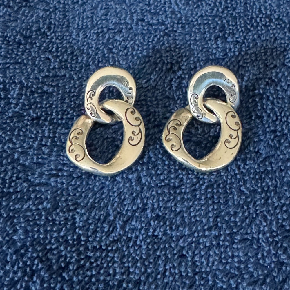 Brighton double ring earrings